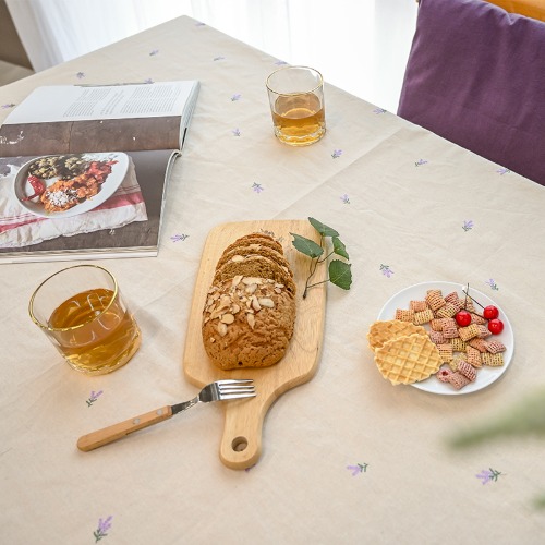 더스케치:광목자수 라벤더 테이블커버 식탁보